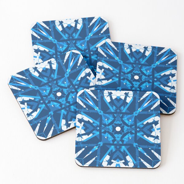 Item preview, Winter Blue White Moroccan Geometric Seamless Pattern Design designed and sold by PatternPerfect.