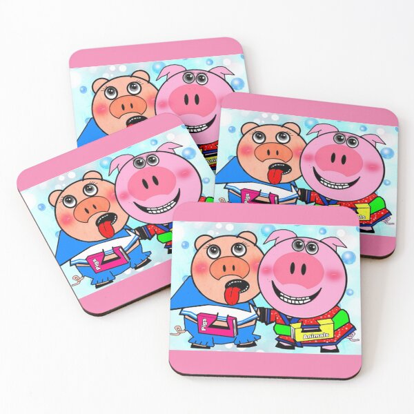 Item preview, Animal - Cute pigs  designed and sold by Shirley cute art .