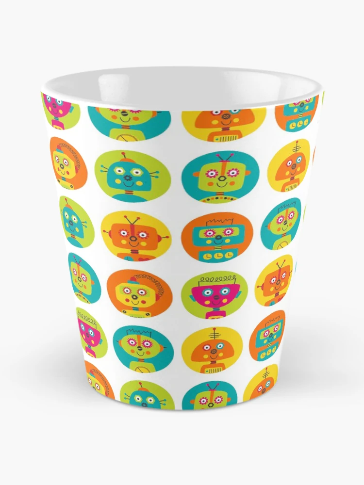 Thumbnail 2 of 4, Coffee Mug, Robot Kids Pattern designed and sold by PatternTale.