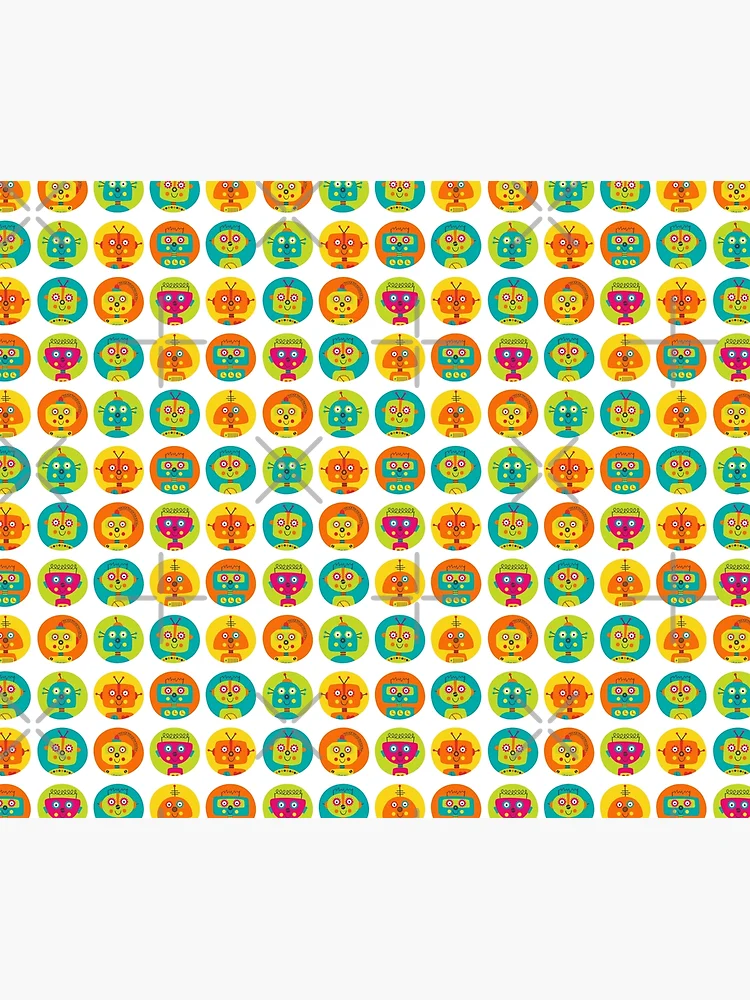 Thumbnail 3 of 3, Tapestry, Robot Kids Pattern designed and sold by PatternTale.