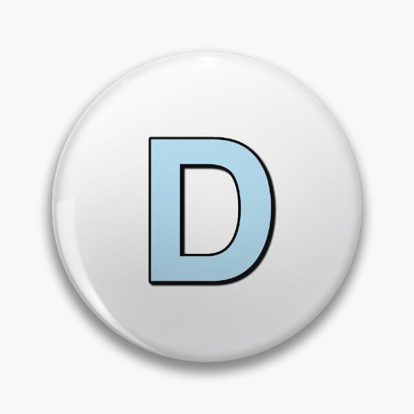 Item preview, Blue letter D designed and sold by Ninja Design Printable.
