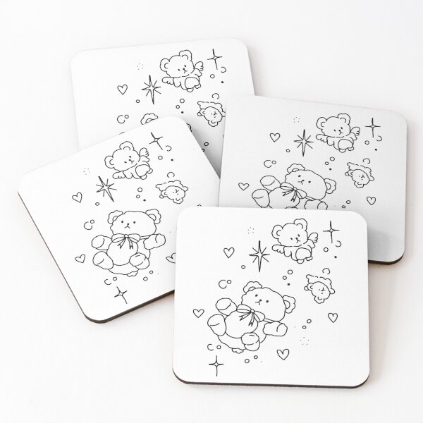 Item preview, bear cartoon lineart designed and sold by y2kdiariesbyliz.