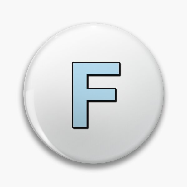 Item preview, Blue letter F designed and sold by Ninja Design Printable.
