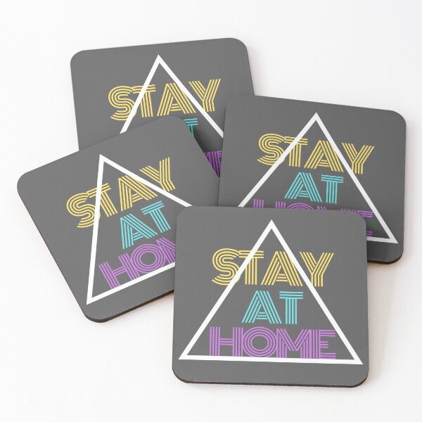 Item preview, Covid-19 Stay at home grey color designed and sold by pikpluss.
