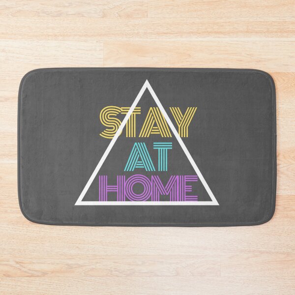 Item preview, Covid-19 Stay at home grey color designed and sold by pikpluss.