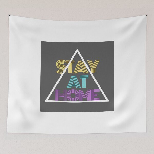 Item preview, Covid-19 Stay at home grey color designed and sold by pikpluss.