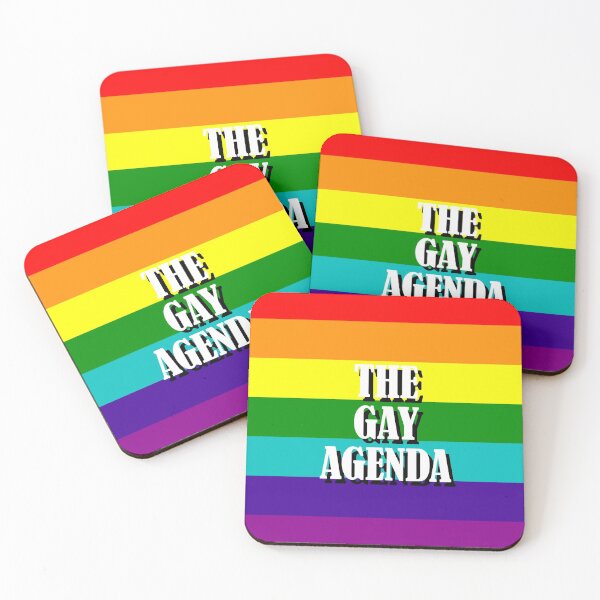Item preview, The Gay Agenda - LGBT Flag designed and sold by incloudines.