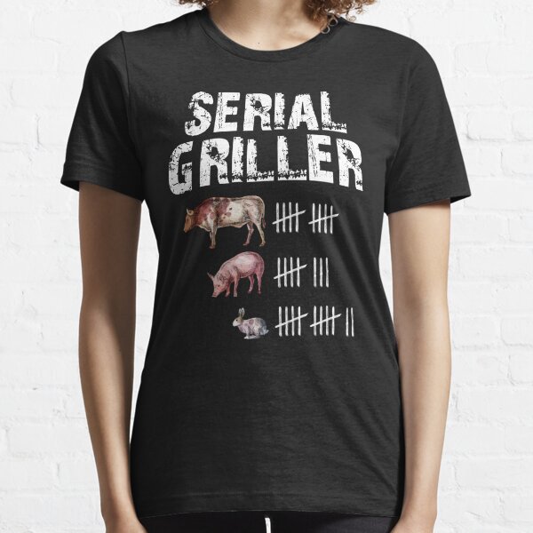 serial griller funny Barbecue Sticker for Sale by H-ALPHA