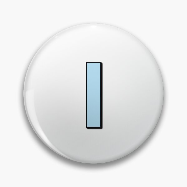 Item preview, Blue letter I designed and sold by Ninja Design Printable.