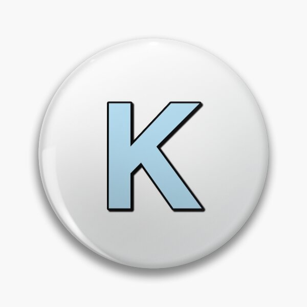 Item preview, Blue letter K designed and sold by Ninja Design Printable.