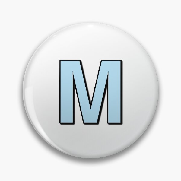 Item preview, Blue letter M designed and sold by Ninja Design Printable.
