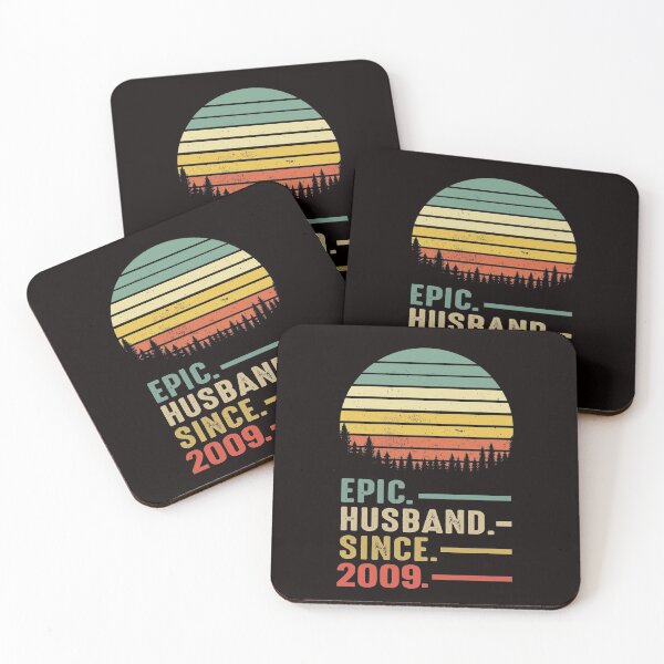 Item preview, Epic Husband Since 2009 Vintage retro 12 years Marriage Anniversary  designed and sold by Majesticoo.
