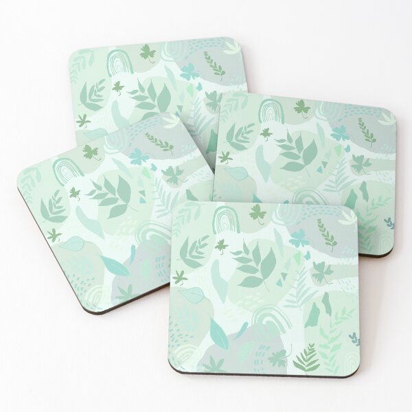 Item preview, Mint garden abstract shapes designed and sold by KennyLucky.