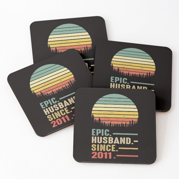 Item preview, Epic Husband Since 2011 Vintage retro 10 years Marriage Anniversary  designed and sold by Majesticoo.