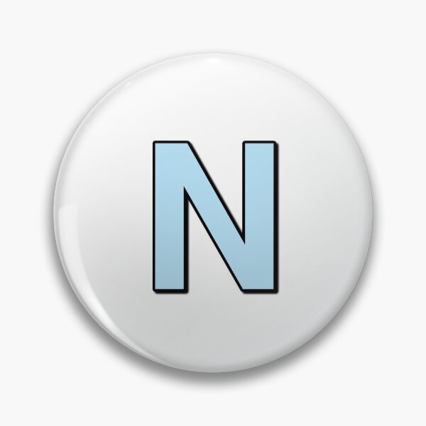 Item preview, Blue letter N designed and sold by Ninja Design Printable.