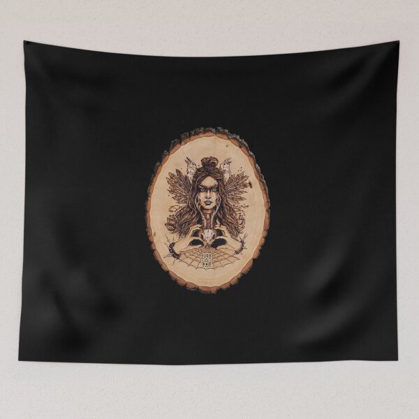 Item preview, Skadi - Nordic Goddess Pyrography Print on Basswood designed and sold by BTW-byMargo.