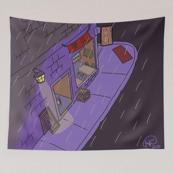 Item preview, Neon in the Rain designed and sold by hunterjgarrett.
