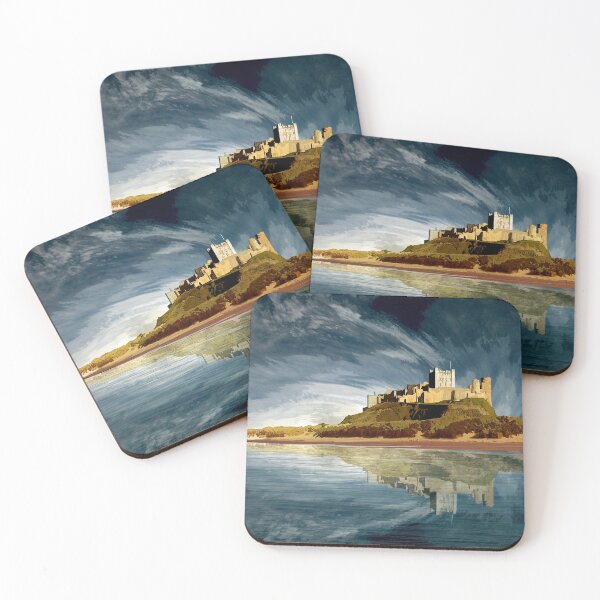 Item preview, Bamburgh Castle Sky Northumberland designed and sold by Stormswept.