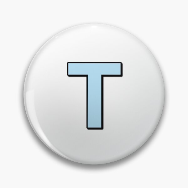 Item preview, Blue letter T designed and sold by Ninja Design Printable.