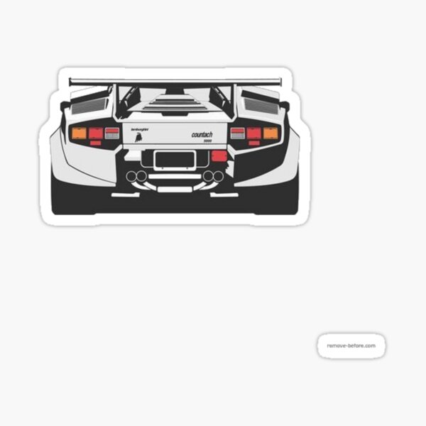Lamborghini Countach Design-Aufkleber Sticker