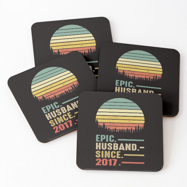 Item preview, Epic Husband Since 2017 Vintage retro 4 years Marriage Anniversary  designed and sold by Majesticoo.