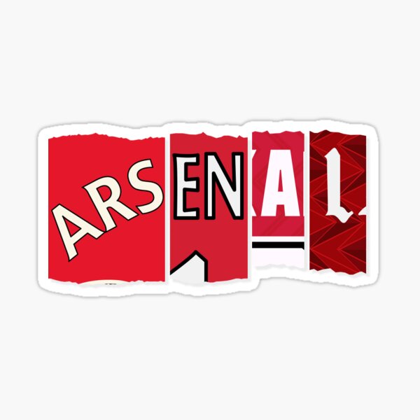 Arsenal torn jerseys Sticker