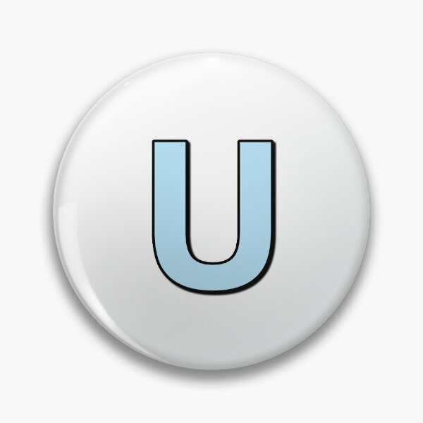 Item preview, Blue letter U designed and sold by Ninja Design Printable.