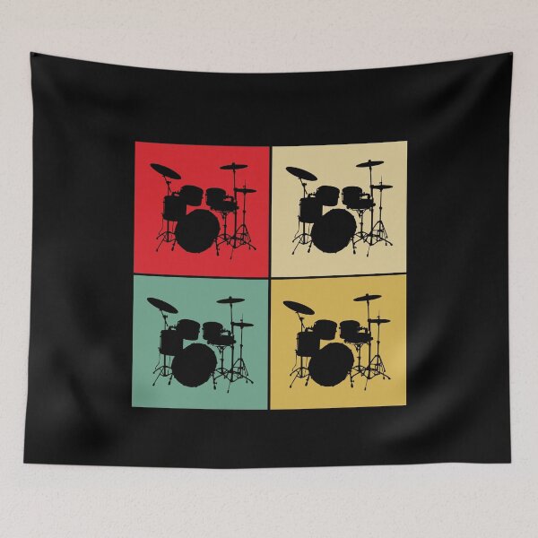 Item preview, Drum Kit Vintage Retro Style Drum Player Gift Idea designed and sold by Creative Angel.