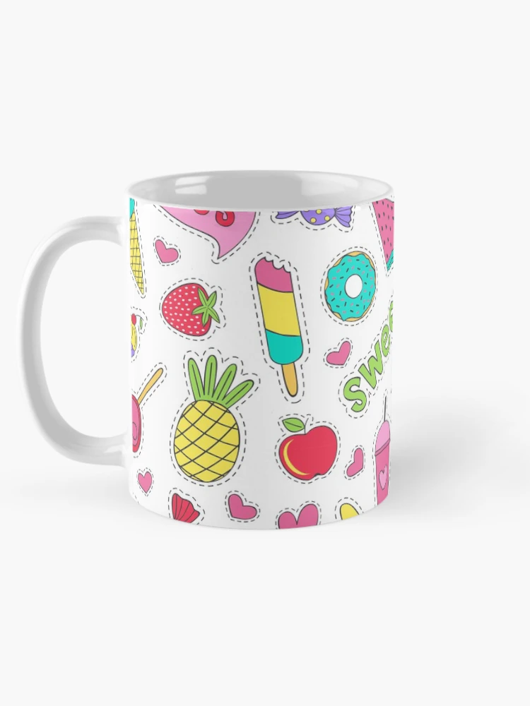 Thumbnail 5 of 6, Coffee Mug, Sticker Food Collection Pattern designed and sold by PatternTale.