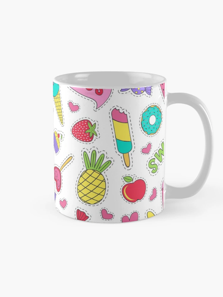 Thumbnail 3 of 6, Coffee Mug, Sticker Food Collection Pattern designed and sold by PatternTale.