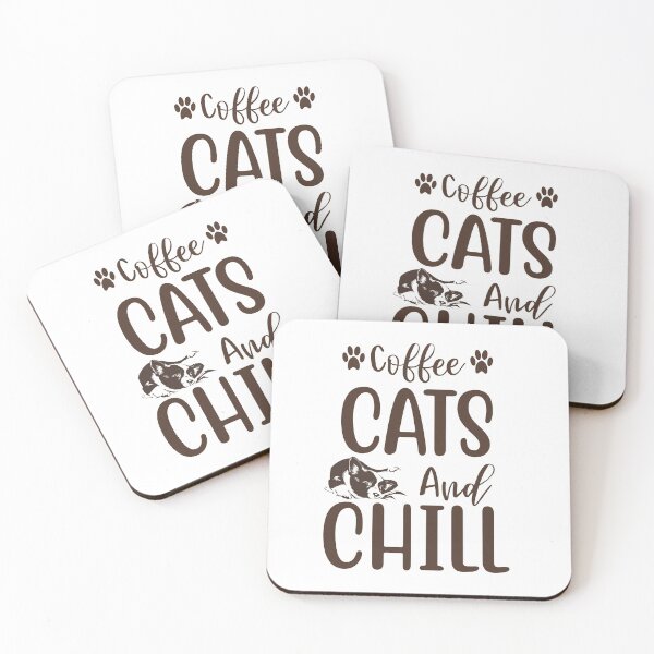 Item preview, Coffee Cat And Chill designed and sold by marytrou.