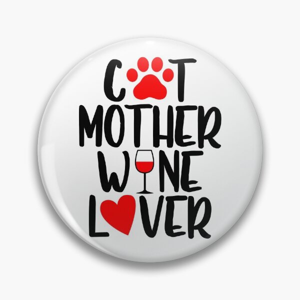Item preview, Cat Mother Wine Lover designed and sold by pawsomelove.
