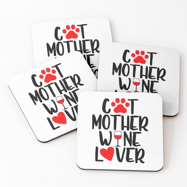 Item preview, Cat Mother Wine Lover designed and sold by pawsomelove.