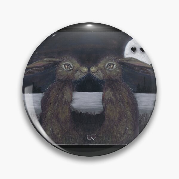 Item preview, MOONGAZING HARES IN LOVE h3316 designed and sold by Hares & Critters.