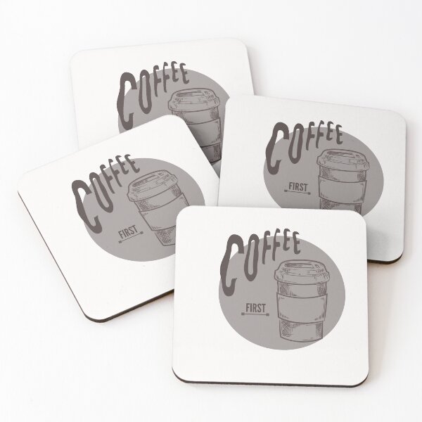 Item preview, Coffee first!  designed and sold by RedFlowerful.