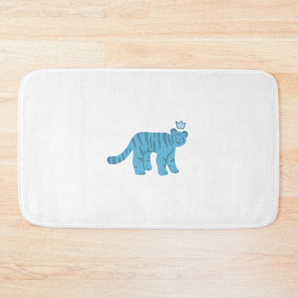 Item preview, Adorable Blue Posca Tiger King with Crown designed and sold by bassoongirl123.