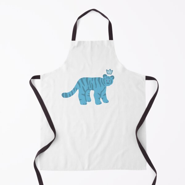 Item preview, Adorable Blue Posca Tiger King with Crown designed and sold by bassoongirl123.
