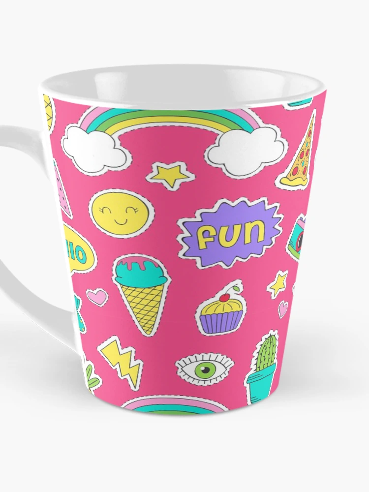 Thumbnail 3 of 4, Coffee Mug, Cute Sticker Collection Pattern designed and sold by PatternTale.