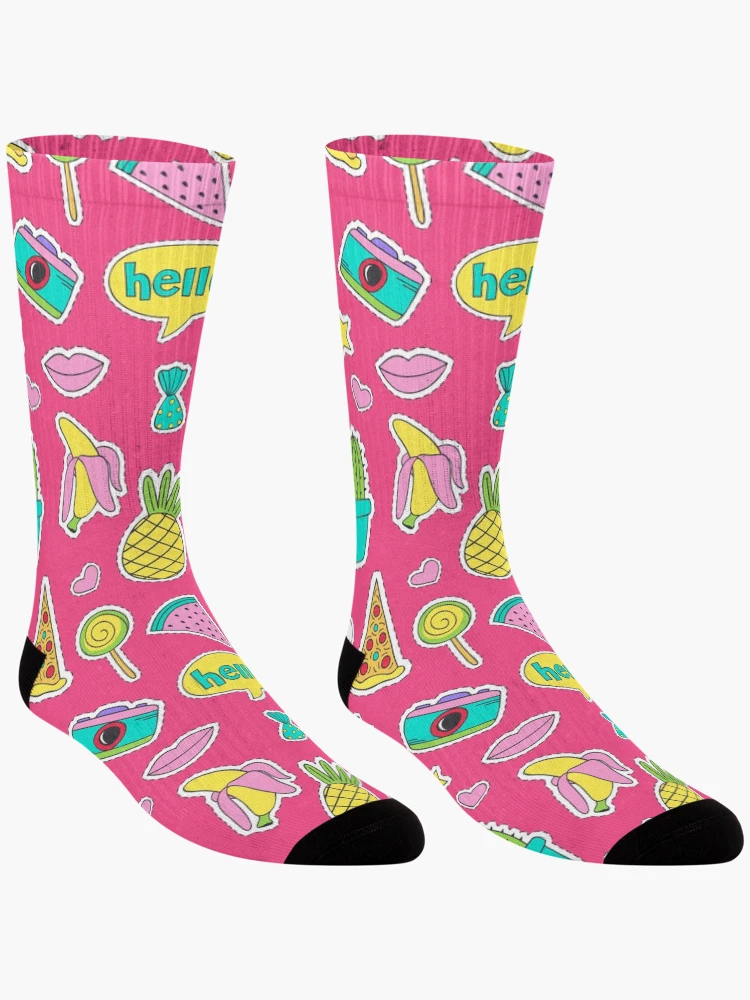 Thumbnail 3 of 5, Socks, Cute Sticker Collection Pattern designed and sold by PatternTale.