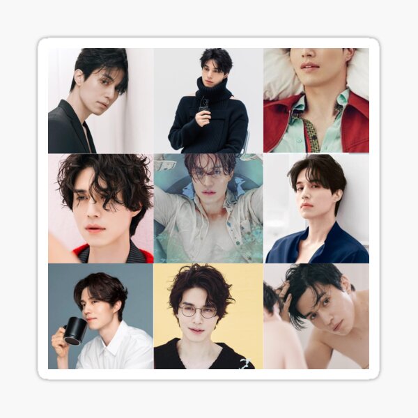 Lee Dong Wook Collage - Scorpio Zodiac Sticker
