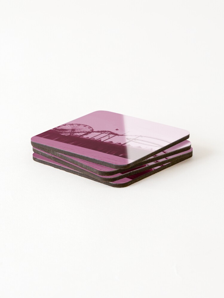 Thumbnail 4 of 5, Coasters (Set of 4), Pink Fun Rides designed and sold by Camdeboo.