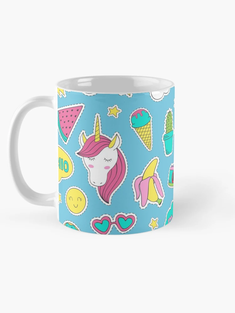 Thumbnail 5 of 6, Coffee Mug, Cute Sticker Collection Pattern designed and sold by PatternTale.