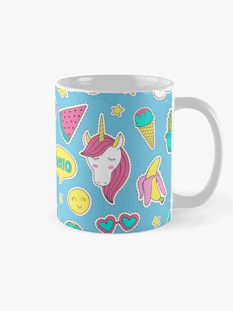 Thumbnail 3 of 6, Coffee Mug, Cute Sticker Collection Pattern designed and sold by PatternTale.