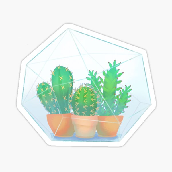 Cactus Terrarium Sticker