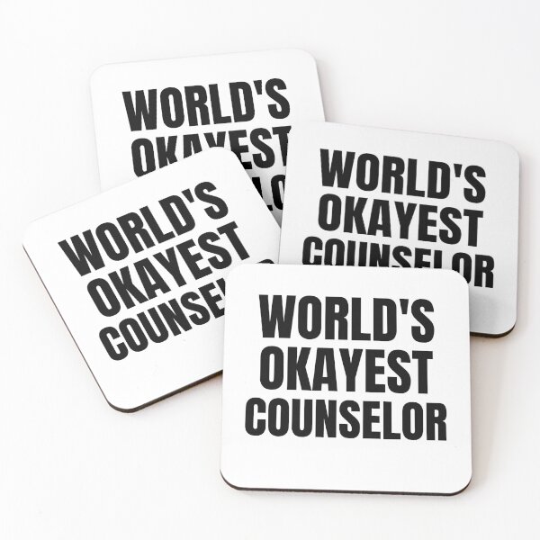 Item preview, World's Okayest Counselor designed and sold by GoDPI.