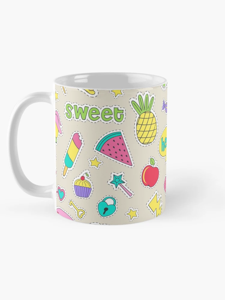 Thumbnail 5 of 6, Coffee Mug, Sticker Food Collection Pattern designed and sold by PatternTale.