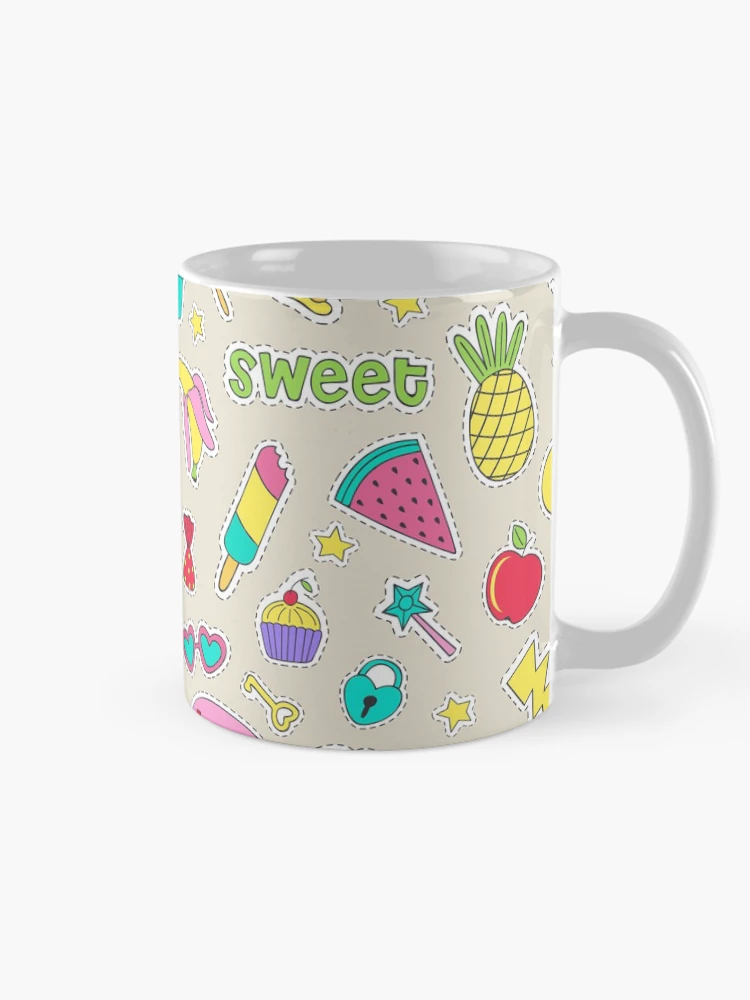 Thumbnail 3 of 6, Coffee Mug, Sticker Food Collection Pattern designed and sold by PatternTale.