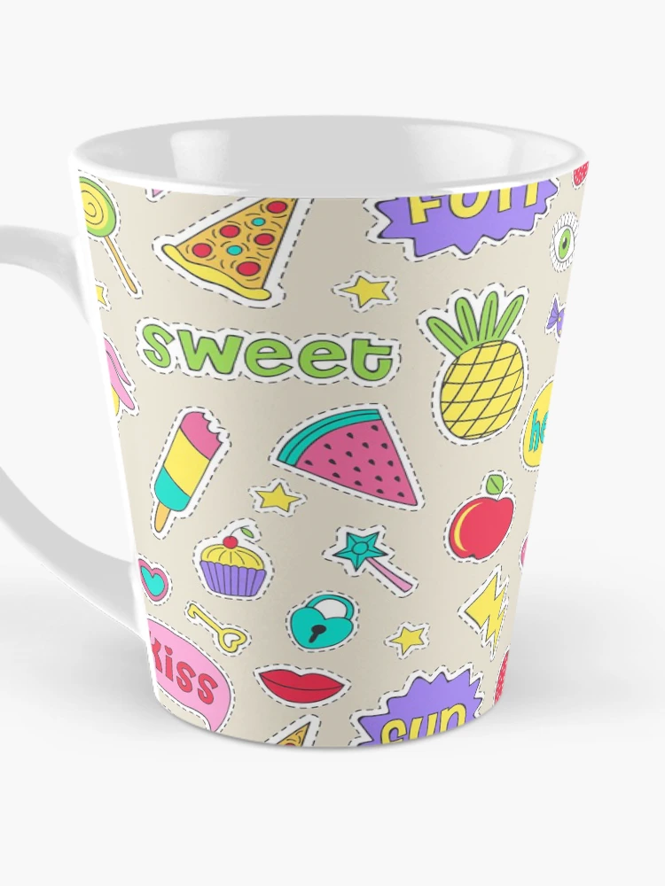 Thumbnail 3 of 4, Coffee Mug, Sticker Food Collection Pattern designed and sold by PatternTale.