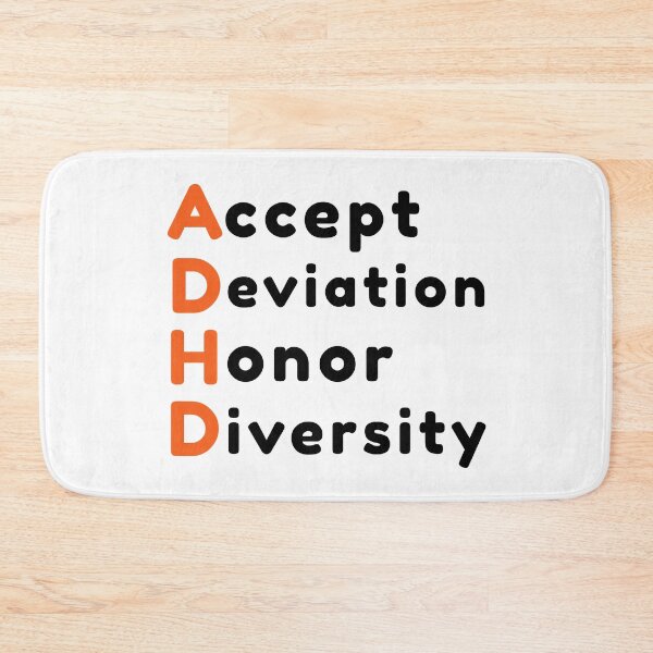 Item preview, Accept Deviation Honor Diversity ADHD Quote designed and sold by Color-Sparkle.