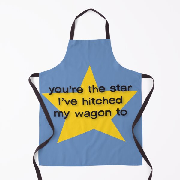 Item preview, You're The Star I've Hitched My Wagon To (Gold/Blue) designed and sold by nicola-ginzler.